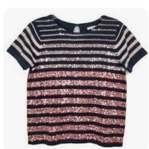 Lisa Todd Sequined Short Sleeve T-Shirt